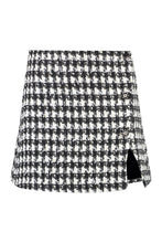 Load image into Gallery viewer, Houndstooth mini skirt
