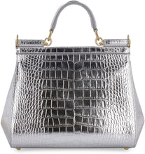 Load image into Gallery viewer, Sicily crocodile print leather handbag
