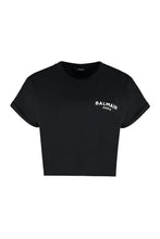 Load image into Gallery viewer, Cotton crew-neck T-shirt
