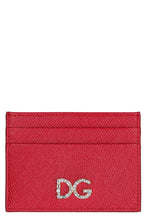 Load image into Gallery viewer, Dauphine print leather card holder
