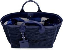Load image into Gallery viewer, Canvas and leather shopping bag

