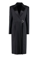 Load image into Gallery viewer, Asymmetric fastening wool coat
