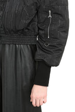 Load image into Gallery viewer, Hooded bomber-style down jacket
