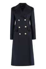 Load image into Gallery viewer, Carabo double-breasted wool coat
