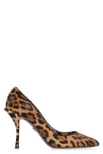 Load image into Gallery viewer, Calf hair pointy-toe pumps
