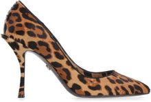 Load image into Gallery viewer, Calf hair pointy-toe pumps
