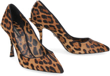 Load image into Gallery viewer, Calf hair pointy-toe pumps
