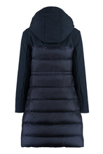 Load image into Gallery viewer, Long hooded down jacket

