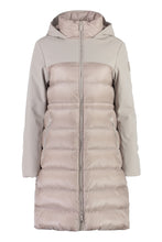 Load image into Gallery viewer, Hooded techno fabric down jacket
