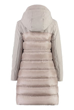 Load image into Gallery viewer, Hooded techno fabric down jacket
