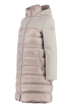 Load image into Gallery viewer, Hooded techno fabric down jacket
