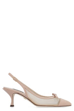Load image into Gallery viewer, Mesh pointy-toe slingbacks
