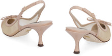 Load image into Gallery viewer, Mesh pointy-toe slingbacks
