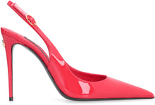 Load image into Gallery viewer, Patent leather pointy-toe slingback
