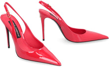 Load image into Gallery viewer, Patent leather pointy-toe slingback
