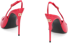 Load image into Gallery viewer, Patent leather pointy-toe slingback
