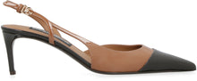 Load image into Gallery viewer, Leather slingback pumps
