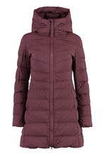 Load image into Gallery viewer, Hooded techno fabric down jacket
