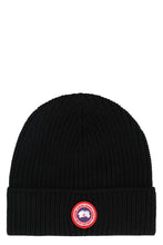 Load image into Gallery viewer, Artic Disc ribbed knit beanie
