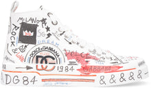 Load image into Gallery viewer, Canvas high-top sneakers with patches

