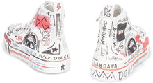 Load image into Gallery viewer, Canvas high-top sneakers with patches
