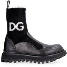 Load image into Gallery viewer, Logo detail leather booties
