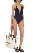 Load image into Gallery viewer, One-piece swimsuit with ruffles
