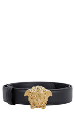 Load image into Gallery viewer, Leather belt with Medusa buckle
