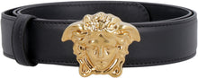 Load image into Gallery viewer, Leather belt with Medusa buckle
