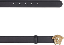 Load image into Gallery viewer, Leather belt with Medusa buckle
