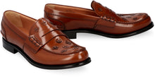Load image into Gallery viewer, Pembrey Flower leather loafers
