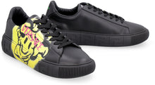 Load image into Gallery viewer, Greca logo detail leather sneakers
