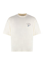 Load image into Gallery viewer, Slogan Esquisse cotton crew-neck T-shirt
