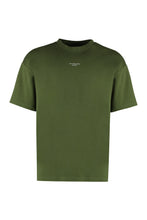 Load image into Gallery viewer, Slogan cotton crew-neck T-shirt

