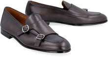 Load image into Gallery viewer, Leather monk-strap with buckles
