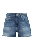 Load image into Gallery viewer, High-rise cut-off denim shorts
