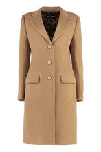 Load image into Gallery viewer, Single-breasted wool coat
