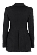 Load image into Gallery viewer, Single-breasted mixed wool tweed jacket
