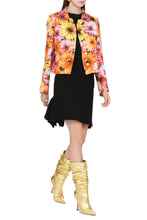 Load image into Gallery viewer, Gerbera daisy print single-breasted blazer
