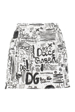 Load image into Gallery viewer, Printed cotton mini skirt
