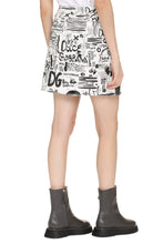 Load image into Gallery viewer, Printed cotton mini skirt
