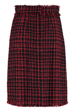Load image into Gallery viewer, Embellished button tweed skirt
