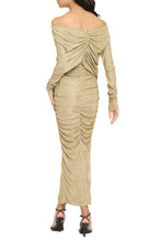 Load image into Gallery viewer, Draped pencil dress
