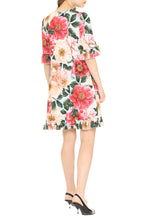 Load image into Gallery viewer, Camellia print cady dress
