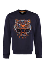 Load image into Gallery viewer, Tiger embroidered cotton sweatshirt

