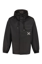 Load image into Gallery viewer, Hooded techno fabric raincoat

