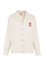 Load image into Gallery viewer, Logo detail cotton cardigan
