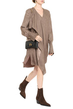 Load image into Gallery viewer, Ruffled crepe mini dress
