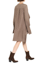 Load image into Gallery viewer, Ruffled crepe mini dress
