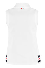 Load image into Gallery viewer, Sleeveless piqué polo shirt
